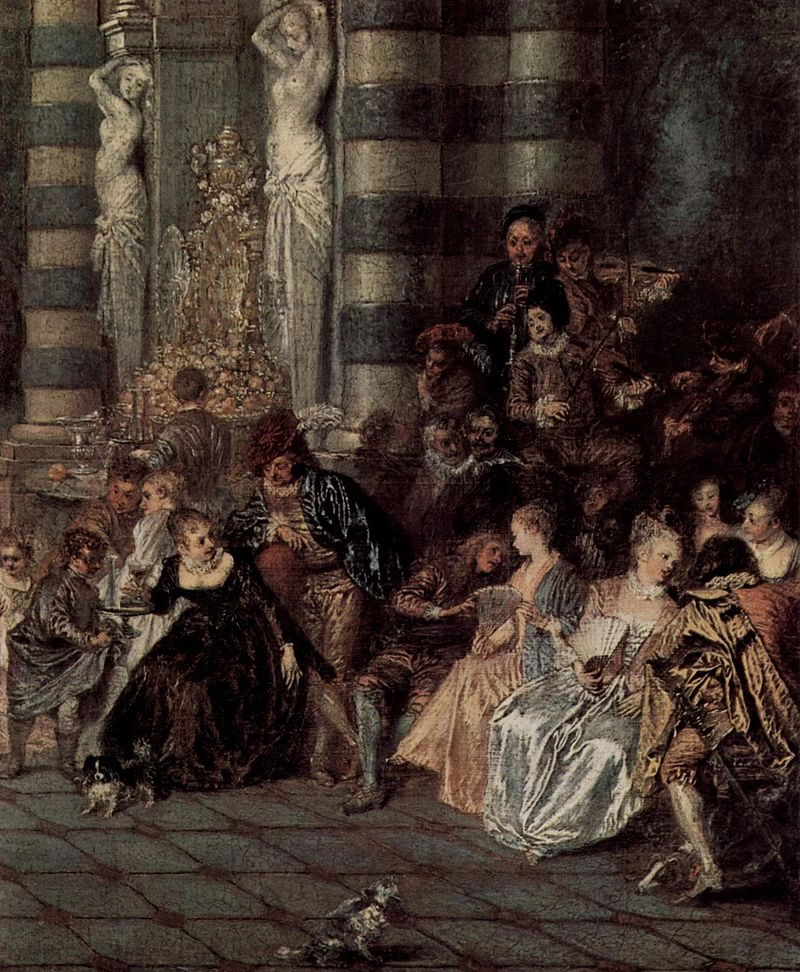 I piaceri del ballo - Dulwich Picture Gallery, London, dettaglio